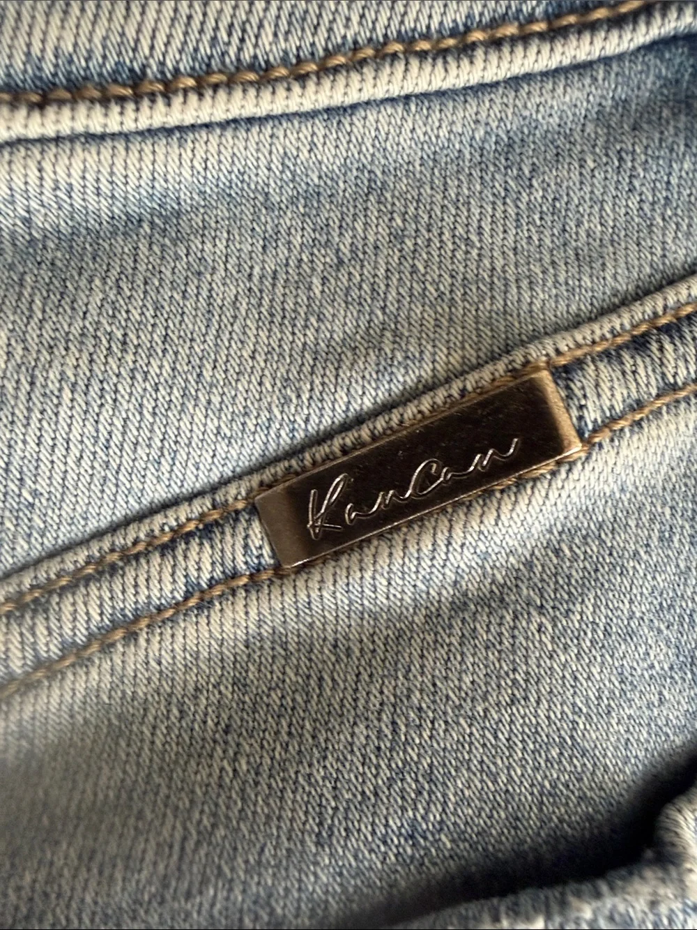 KanCan Light Wash Distressed Denim Cutoff Shorts
